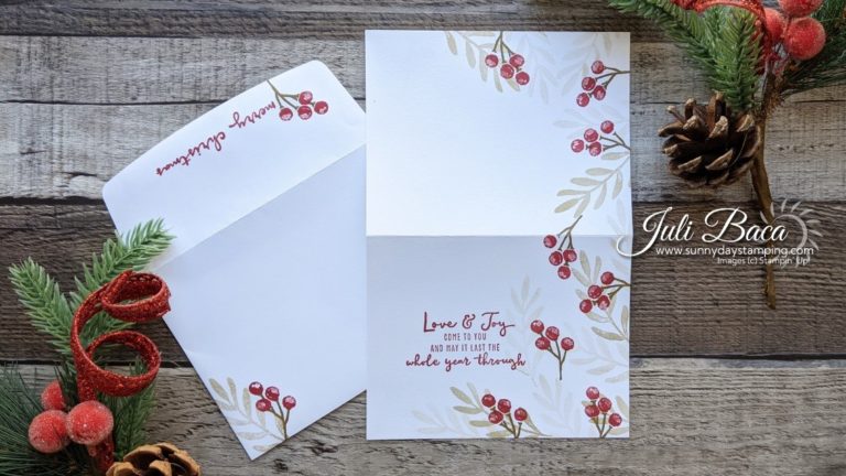 Christmas Card for Beginners PLUS Options for Experienced Stampers