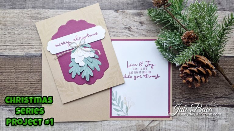 Christmas Mistletoe Card | Christmas Series Project #1