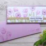 Tulip Slimline Card with DIY Envelope