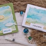 Masculine Cards with Watercolor Background | Card Making Tutorial