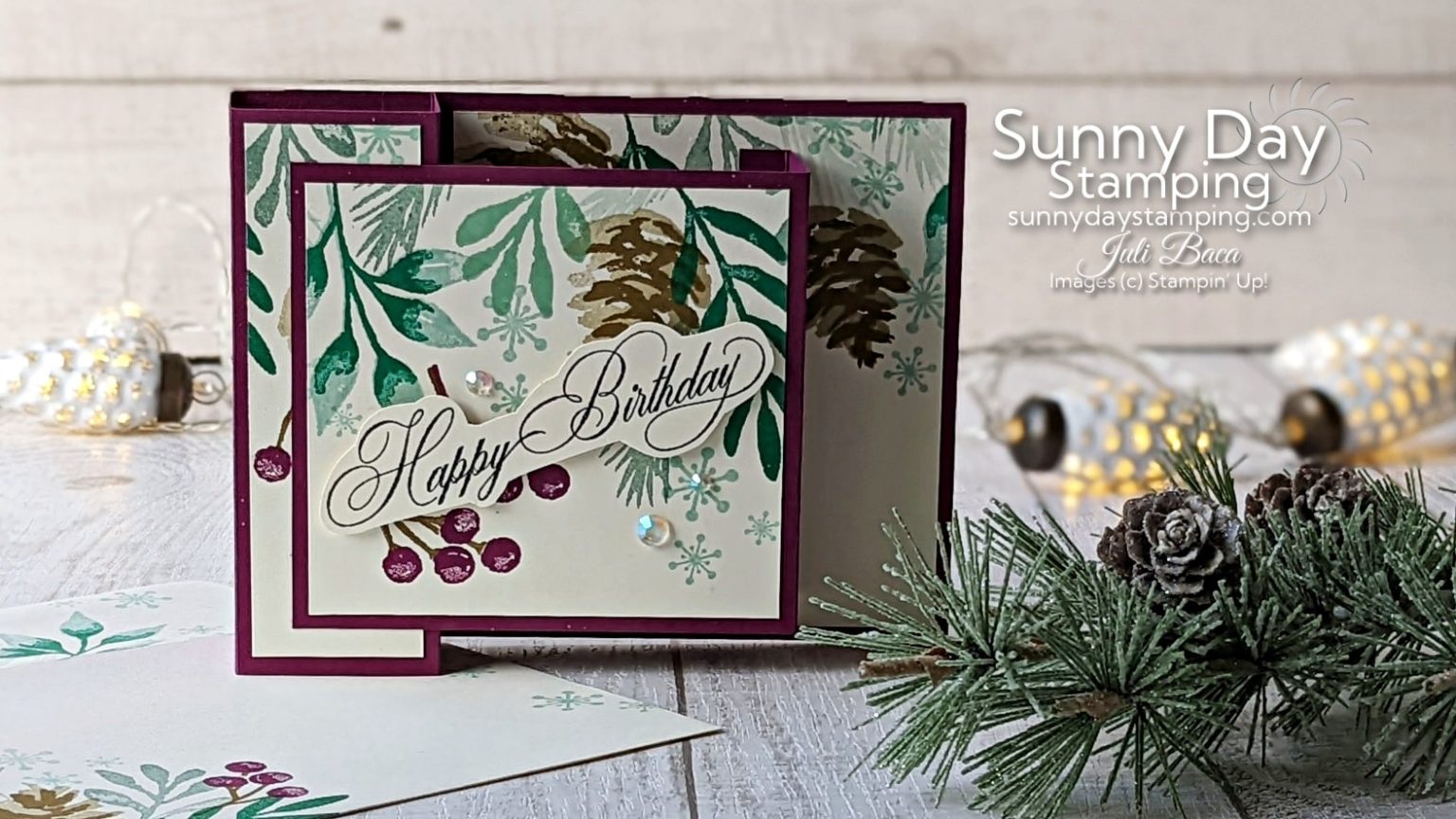 Stand Up Fun Fold Card to Use All Winter Long! • Sunny Day Stamping