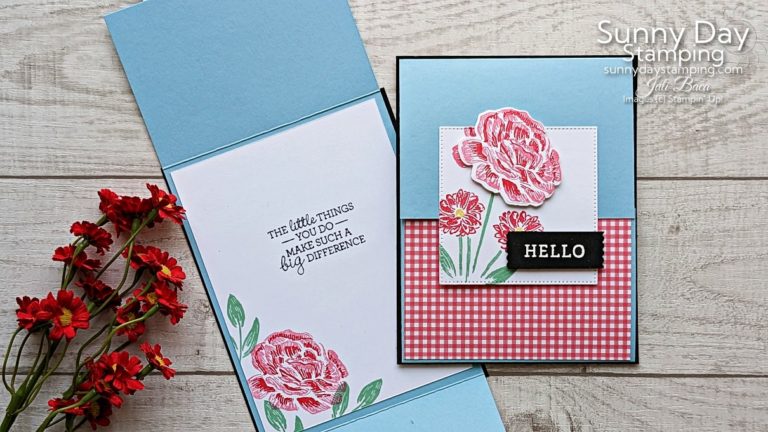 Fun Fold Card | Brushed Bouquet Stamps