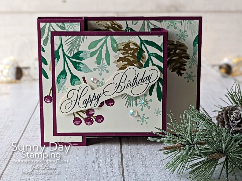 Stand Up Fun Fold Card to Use All Winter Long! • Sunny Day Stamping