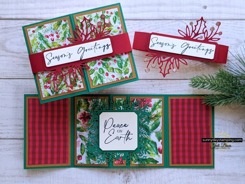Mantel-Worthy Christmas Fun Fold Card • Sunny Day Stamping