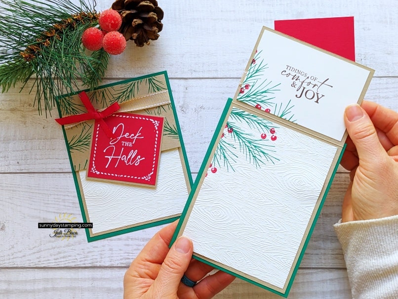 Easy Christmas Fun Fold Card • Sunny Day Stamping