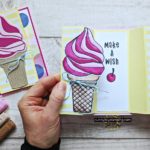 Layered Gatefold Card with Ice Cream Swirl
