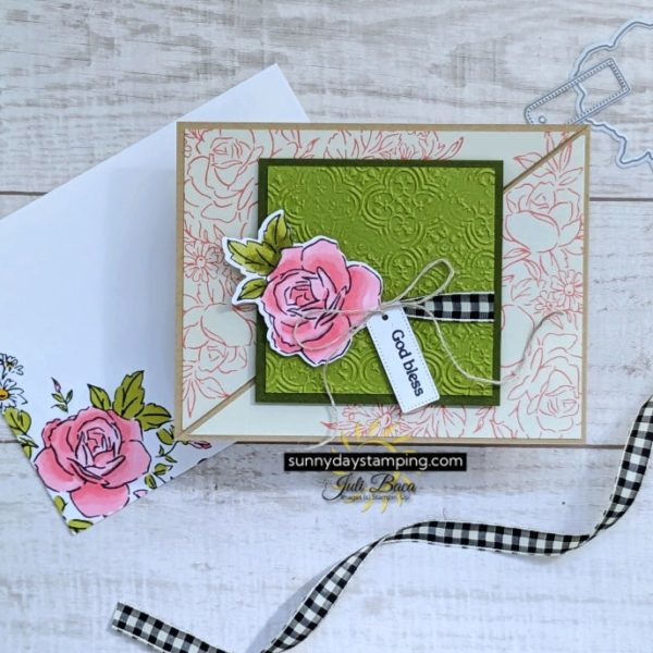 Triangle Double Open Fun Fold Card • Sunny Day Stamping