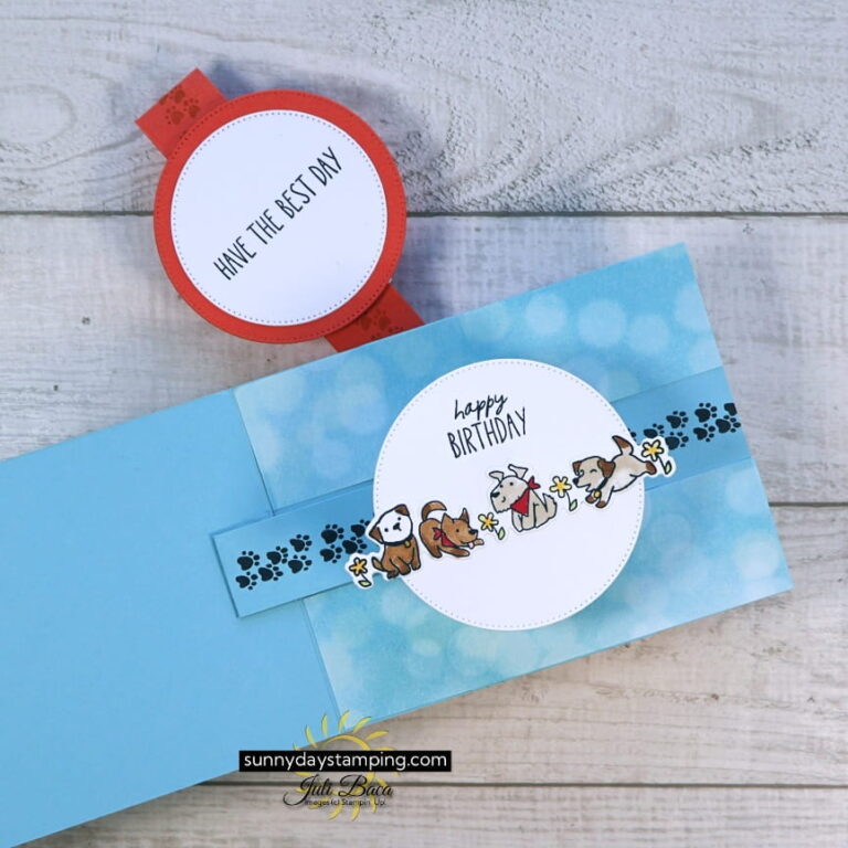 Slider Pop Up Fun Fold Card Tutorial • Sunny Day Stamping